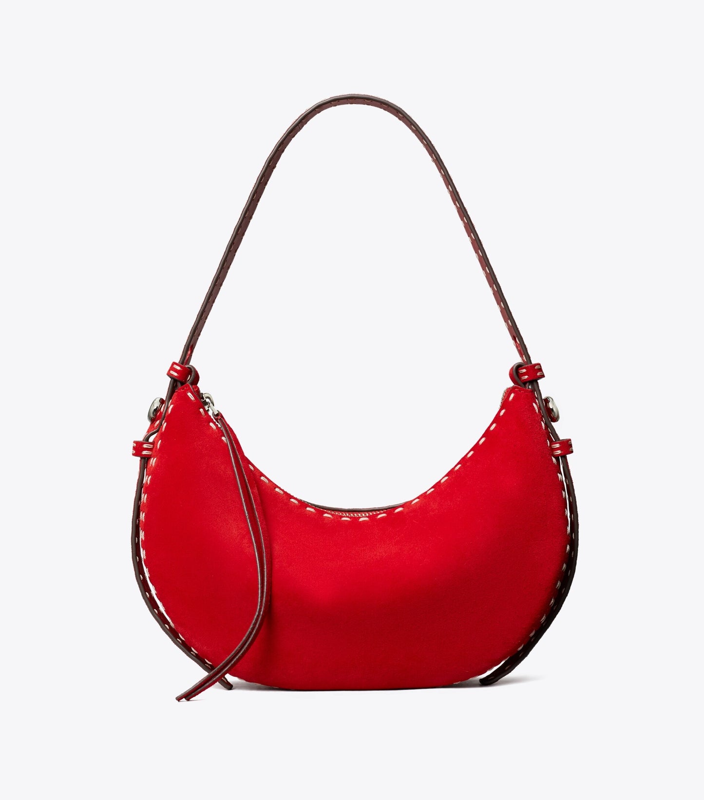 Romy Suede Half Moon Bag