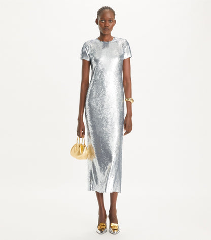 Sequined T-Shirt Dress
