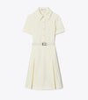 Short-Sleeve Pleated Golf Dress