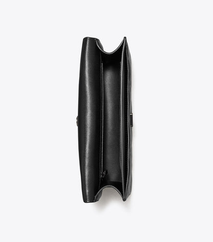 Small Fleming Polished-Grain Shoulder Bag