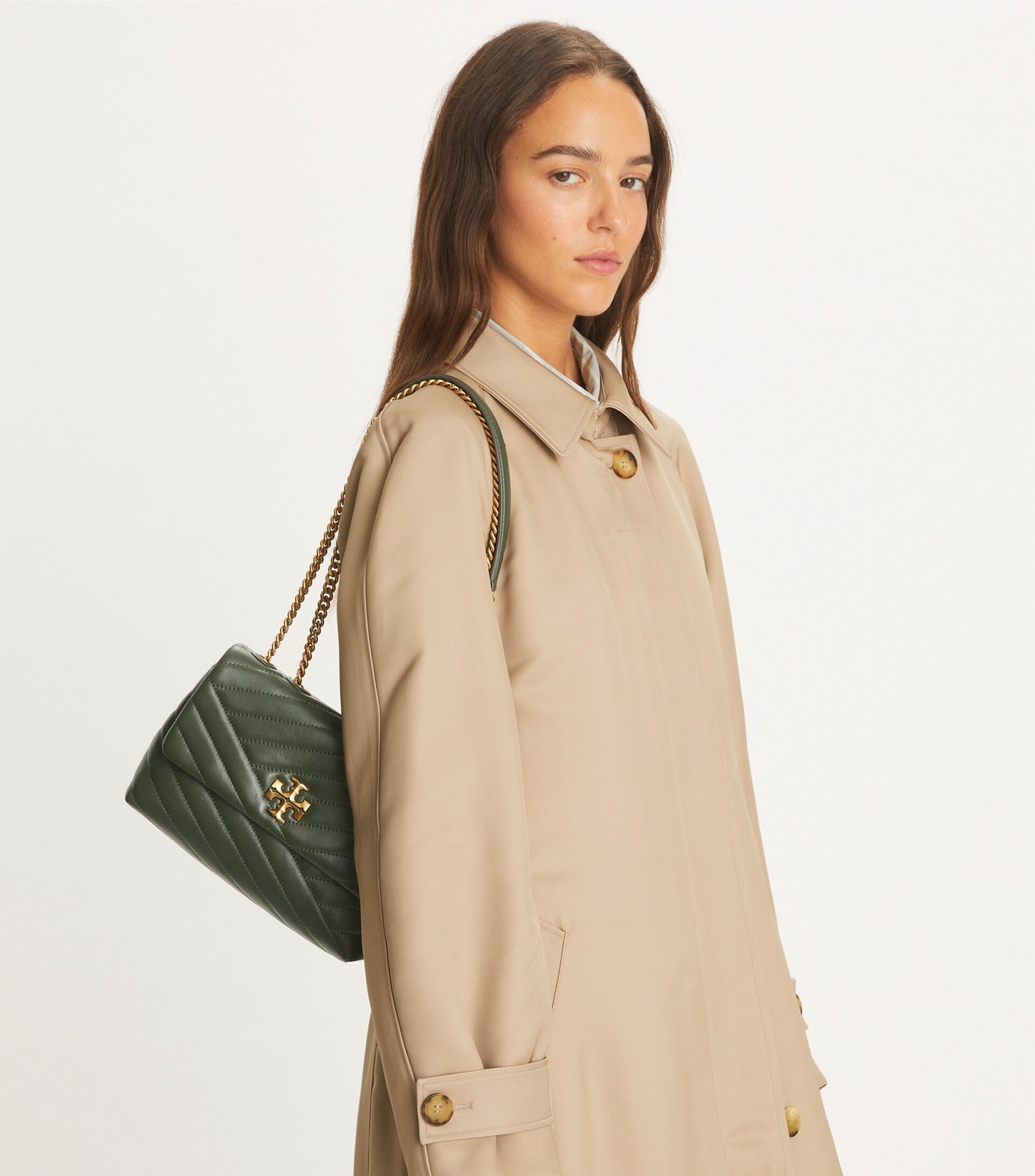 Small Kira Chevron Shoulder Bag