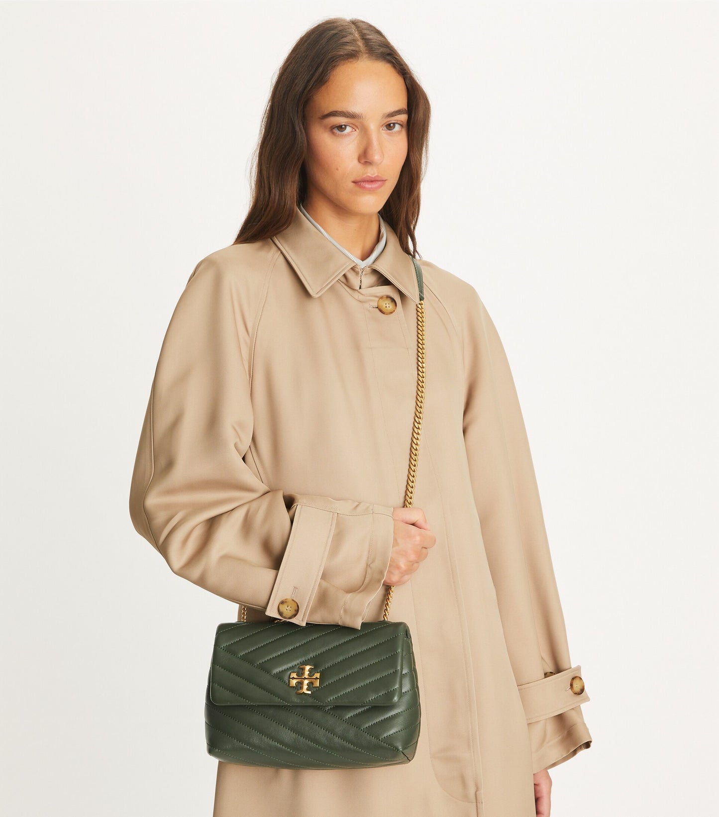 Small Kira Chevron Shoulder Bag