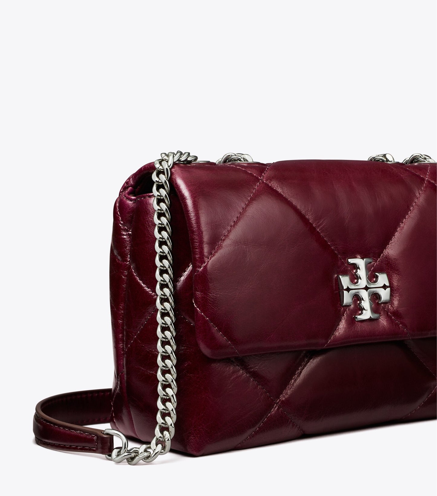 Small Kira Diamond Quilt Distressed Shoulder Bag