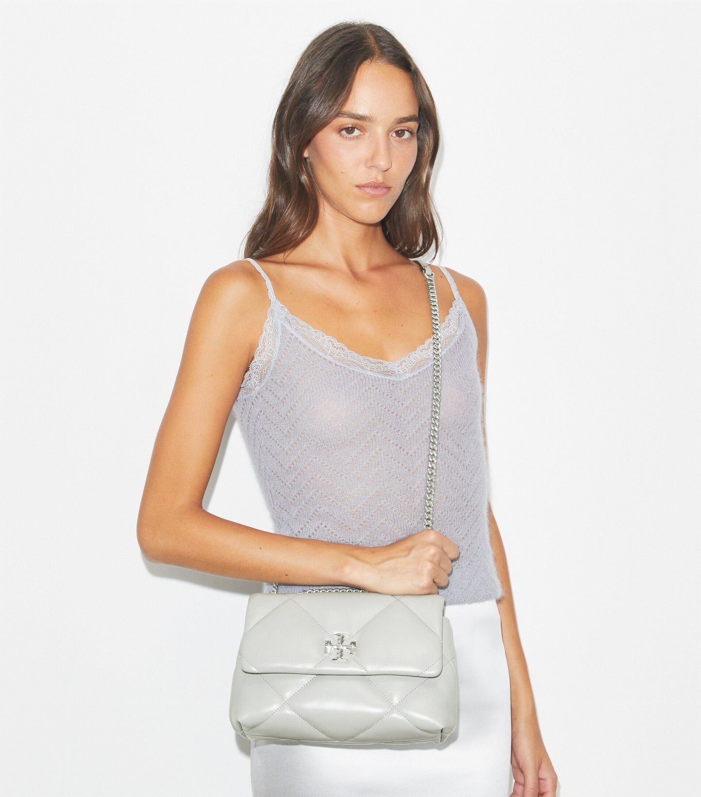 Small Kira Diamond Quilt Shoulder Bag