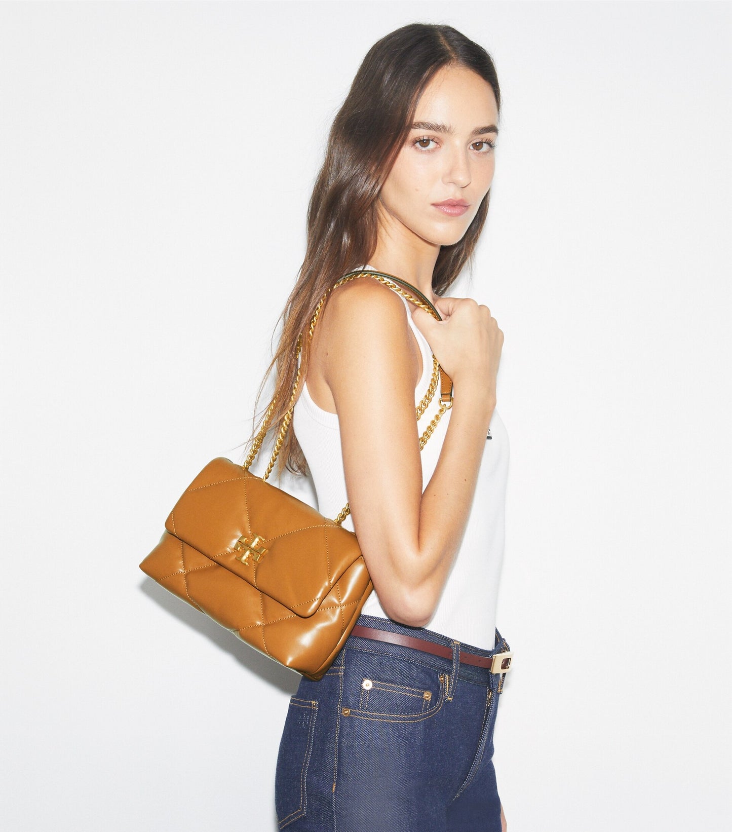 Small Kira Diamond Quilt Shoulder Bag