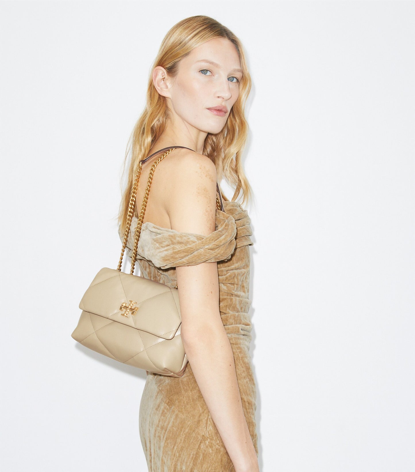 Small Kira Diamond Quilt Shoulder Bag