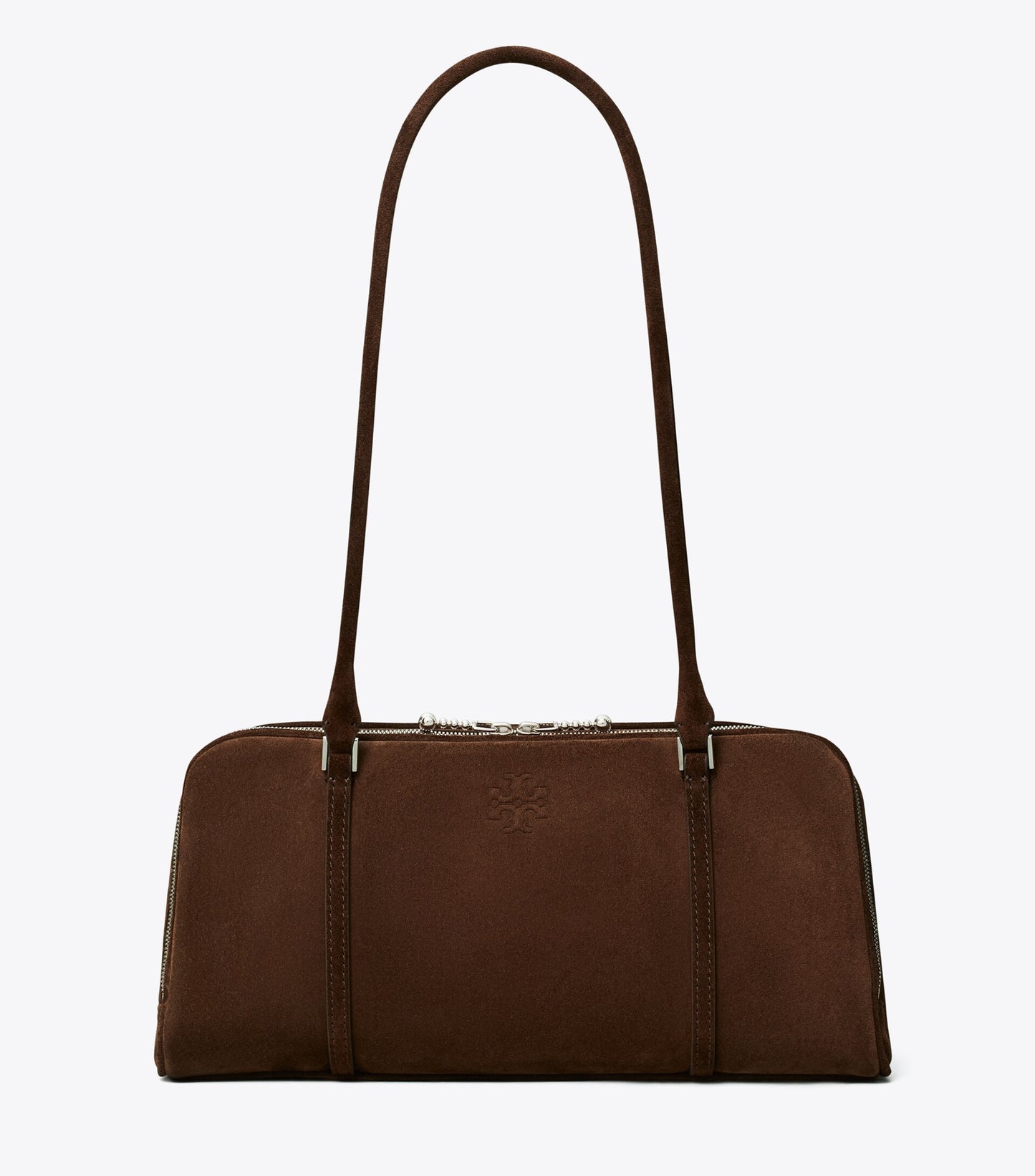 Small Marshmallow Suede Satchel