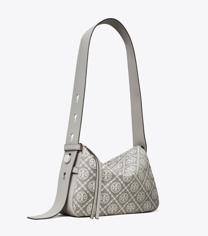 Small Romy T Monogram Shoulder Bag