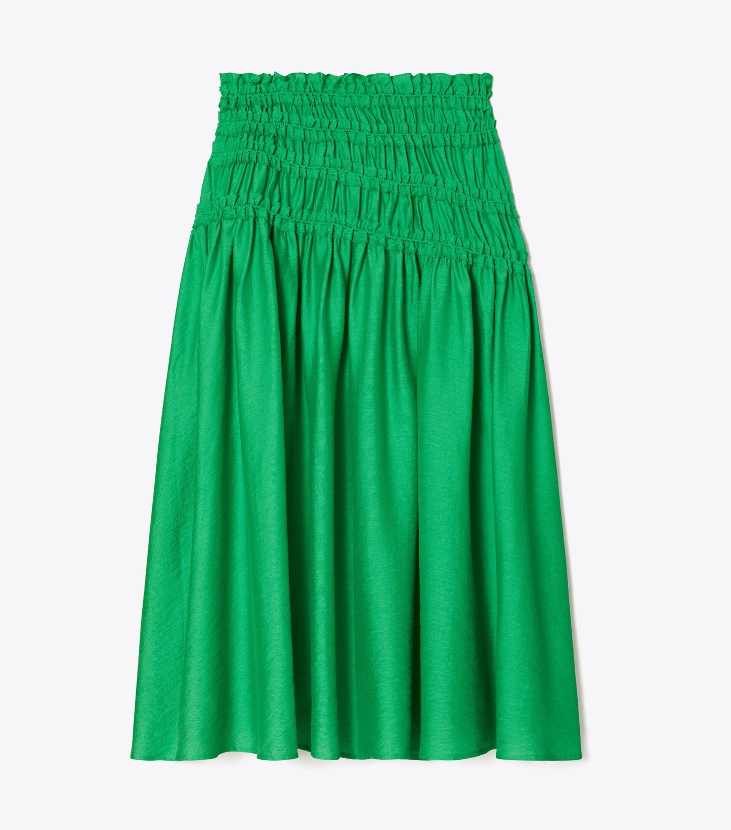 Smocked Viscose Skirt