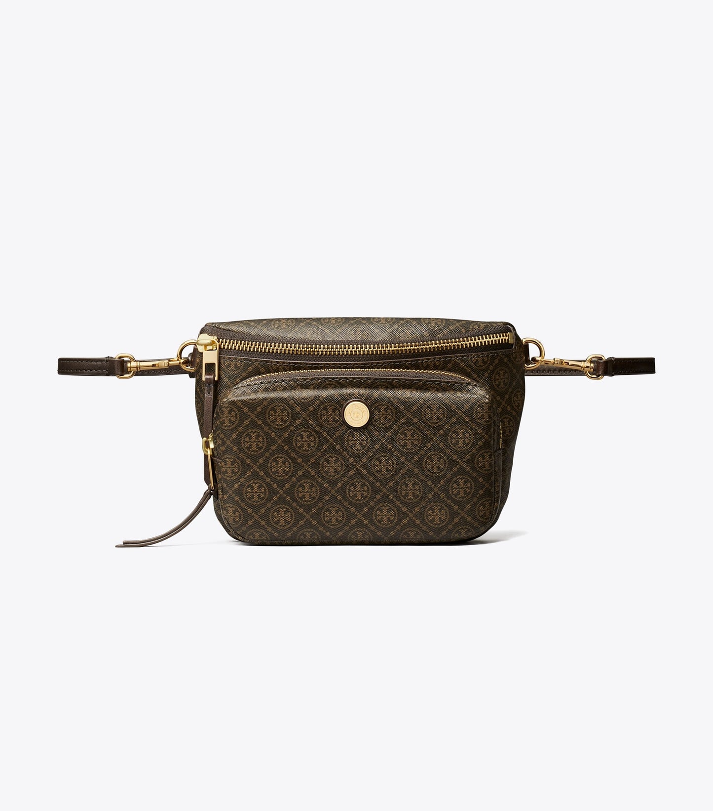 T Monogram Coated Canvas Mini Belt Bag
