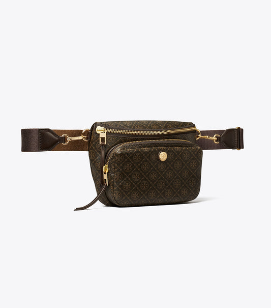 T Monogram Coated Canvas Mini Belt Bag