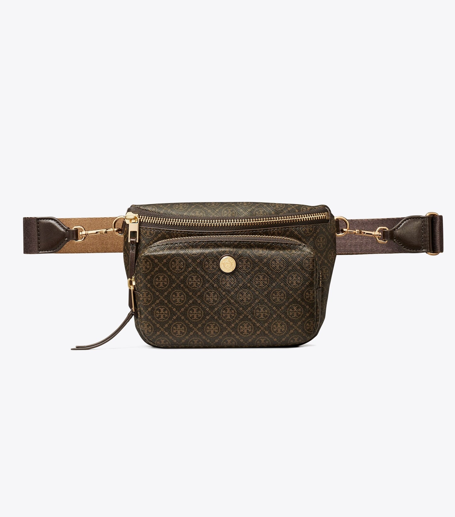T Monogram Coated Canvas Mini Belt Bag