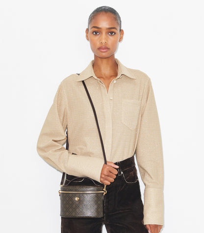 T Monogram Coated Canvas Soft Vanity Case