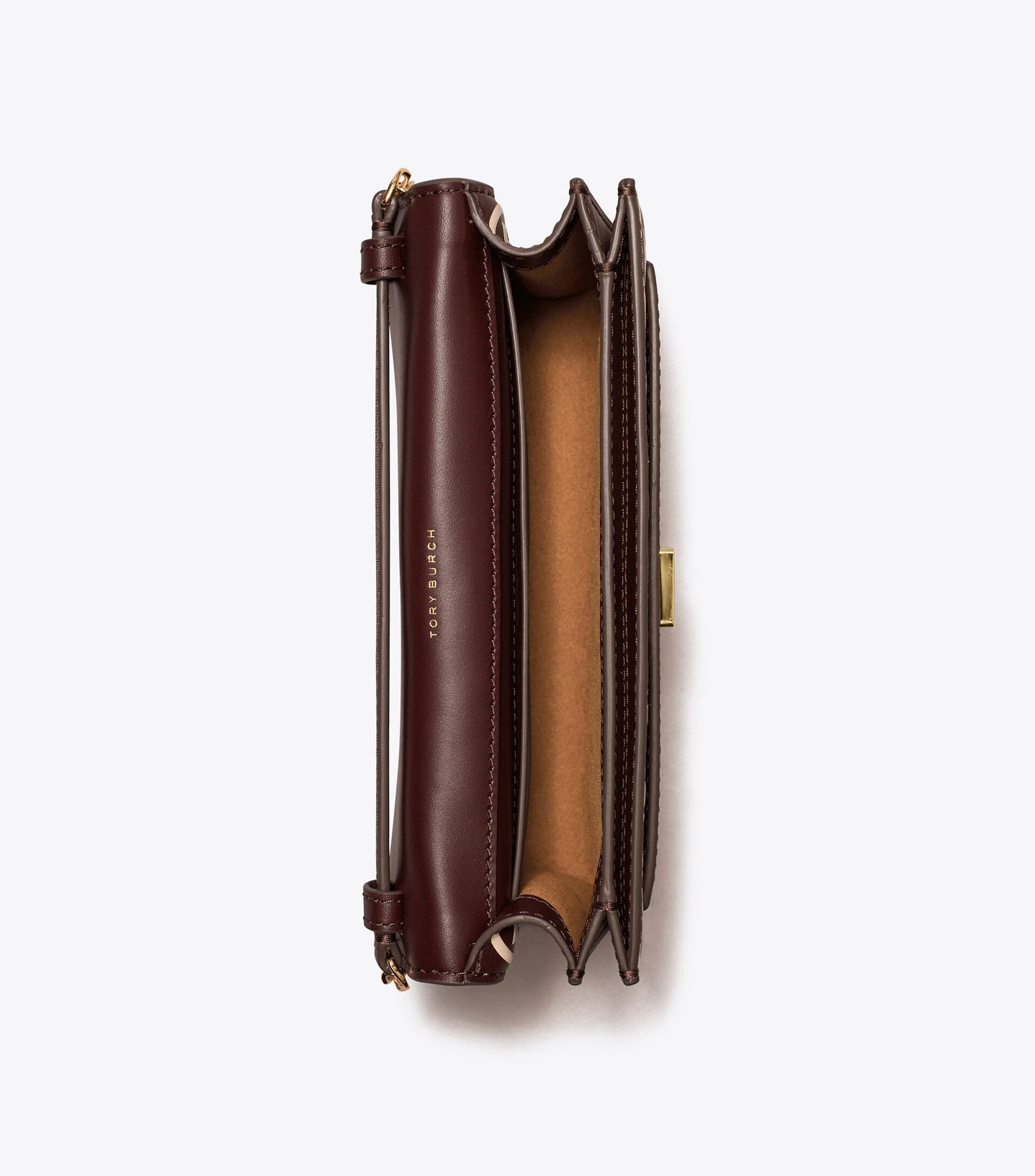 T Monogram Contrast Embossed Crossbody