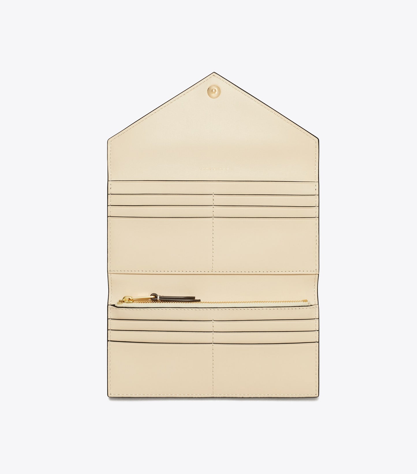 T Monogram Contrast Embossed Envelope Wallet