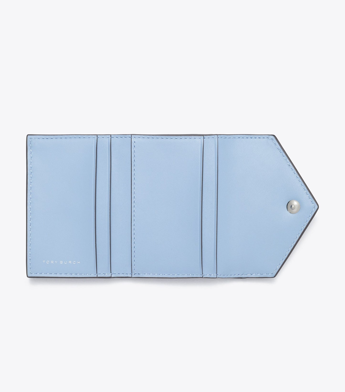 T Monogram Denim Small Envelope Wallet