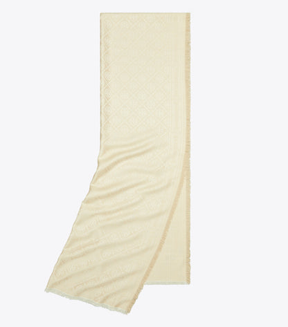 T Monogram Jacquard Oblong Scarf