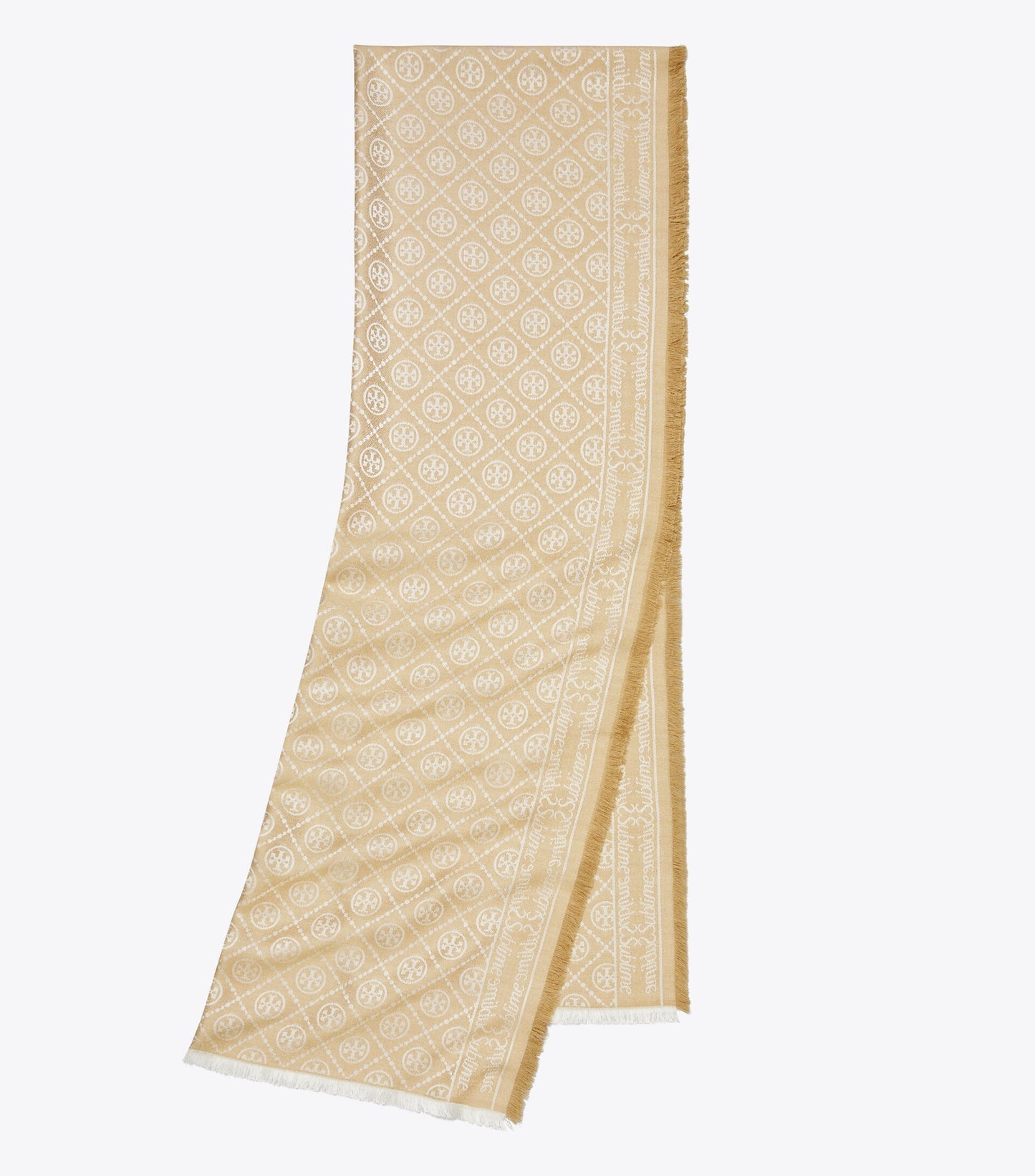 T Monogram Jacquard Oblong Scarf