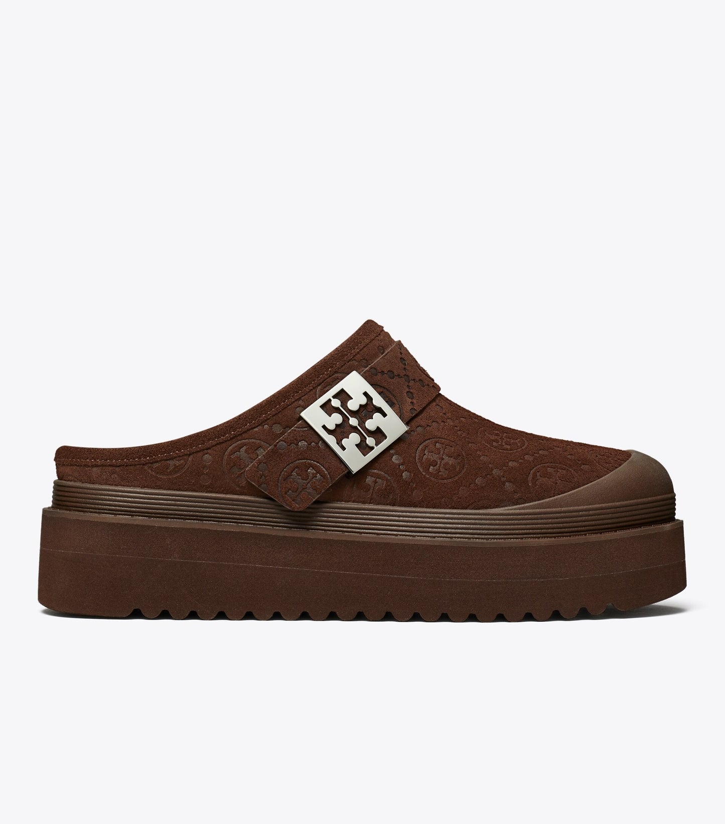 T Monogram Mellow Shearling Platform Mule