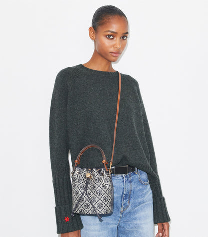 T Monogram Mini Bucket Bag