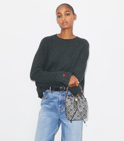 T Monogram Mini Bucket Bag