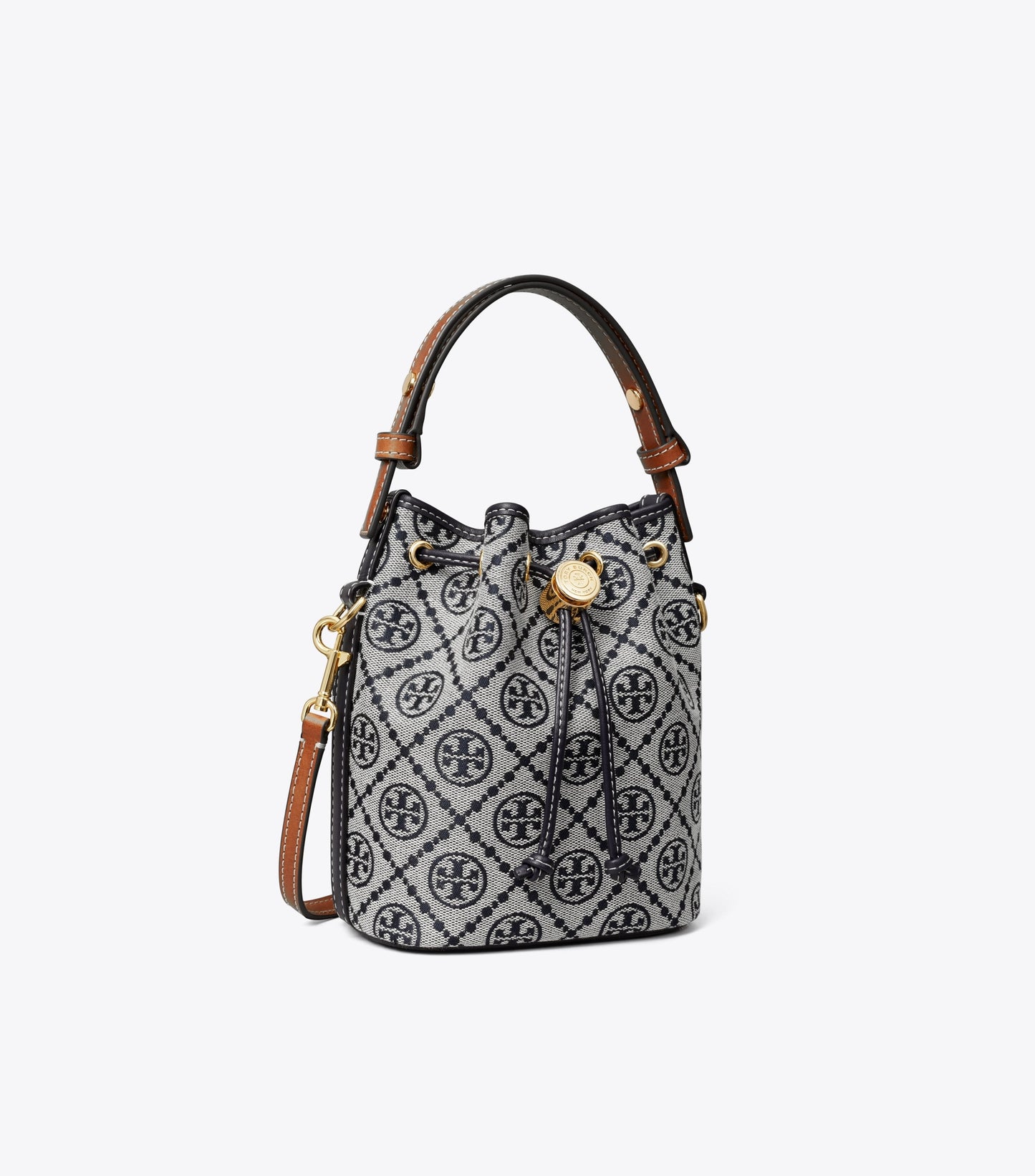 T Monogram Mini Bucket Bag