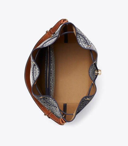 T Monogram Oversized Bucket Bag