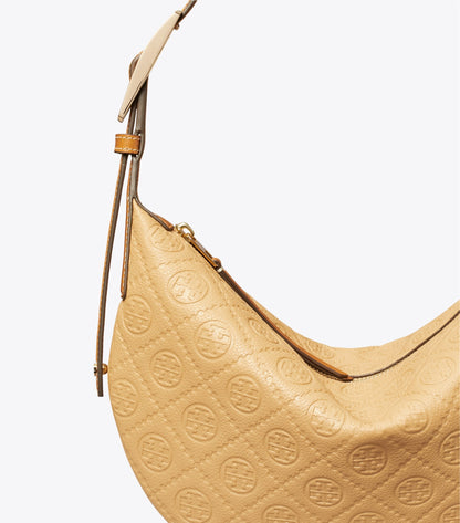 T Monogram Pebbled Small Balloon Bag