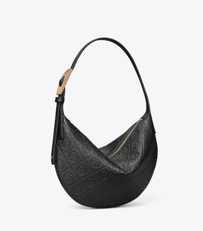 T Monogram Pebbled Small Balloon Bag