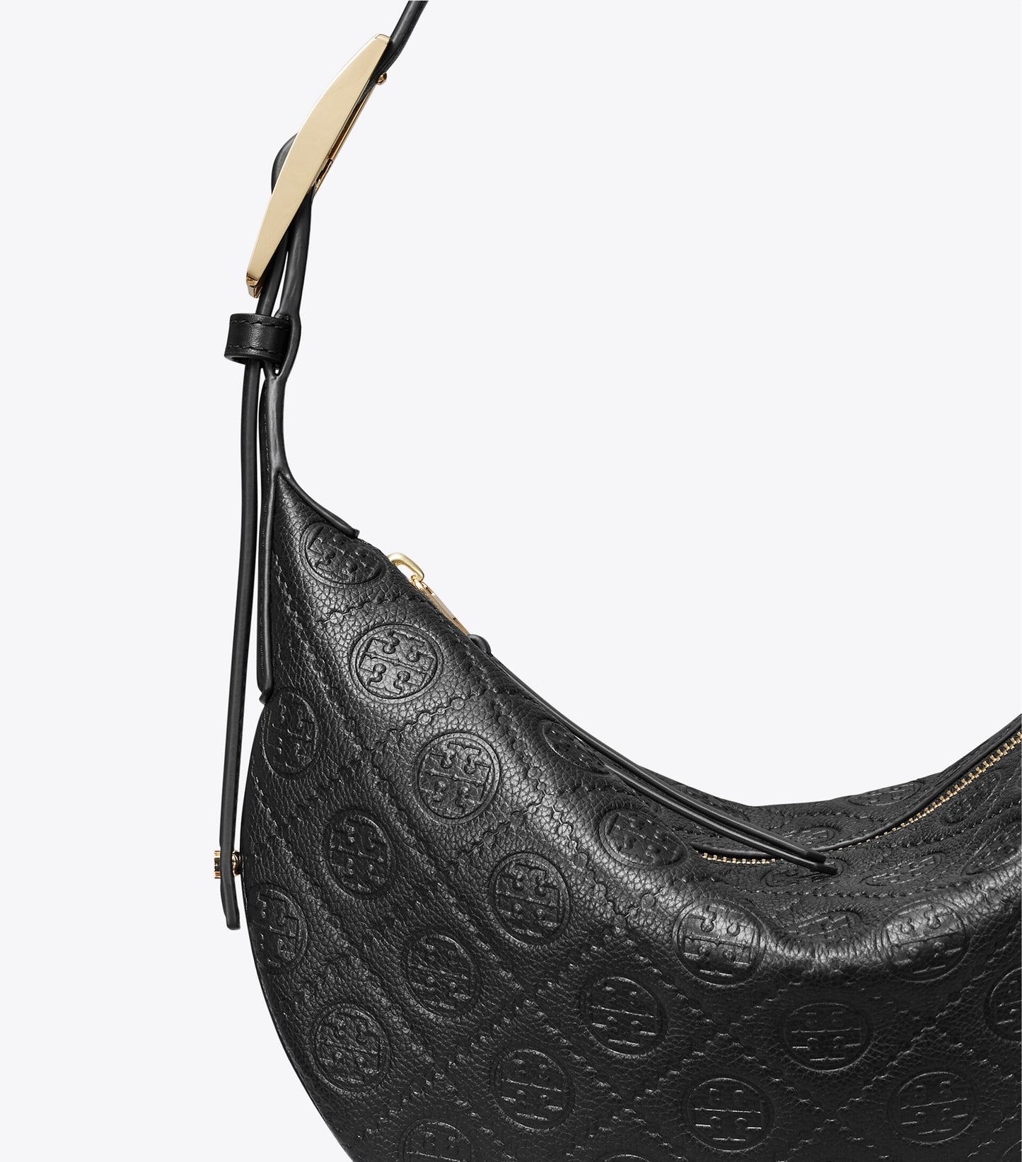 T Monogram Pebbled Small Balloon Bag