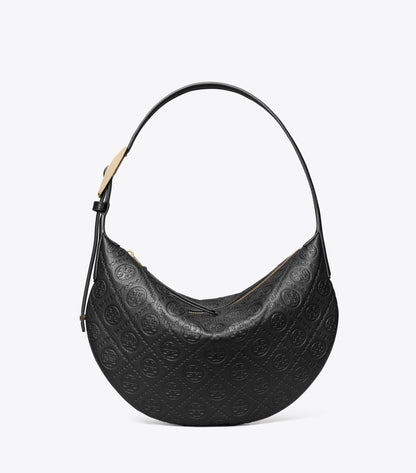 T Monogram Pebbled Small Balloon Bag