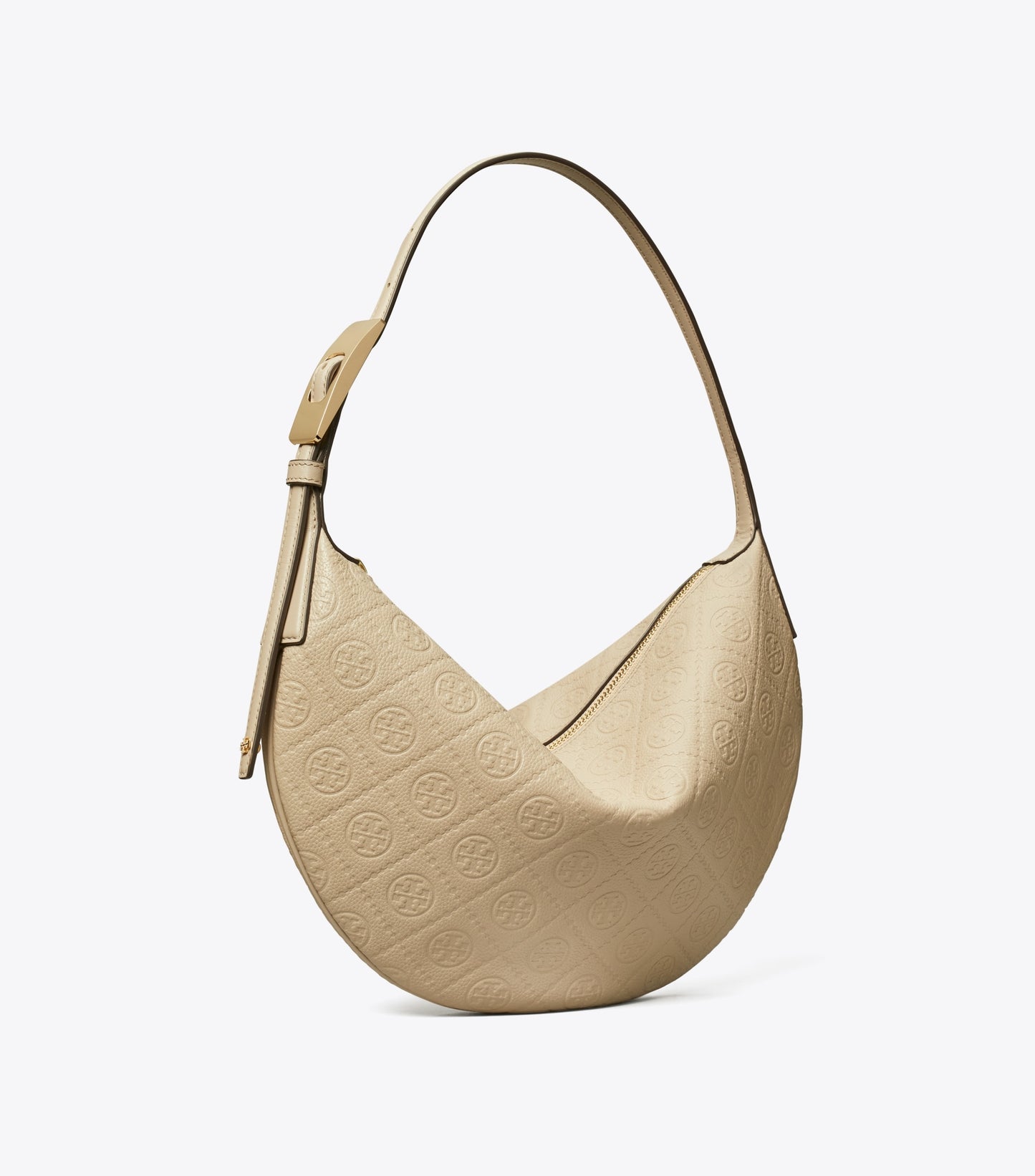 T Monogram Pebbled Small Balloon Bag