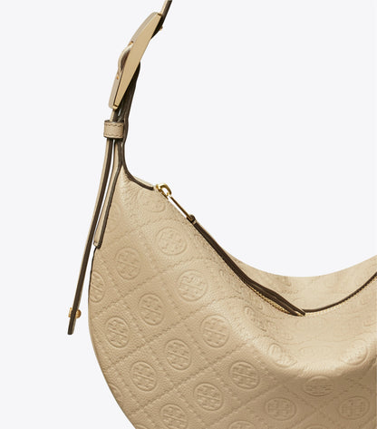 T Monogram Pebbled Small Balloon Bag