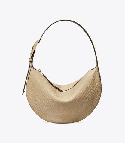 T Monogram Pebbled Small Balloon Bag