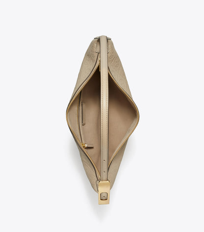 T Monogram Pebbled Small Balloon Bag