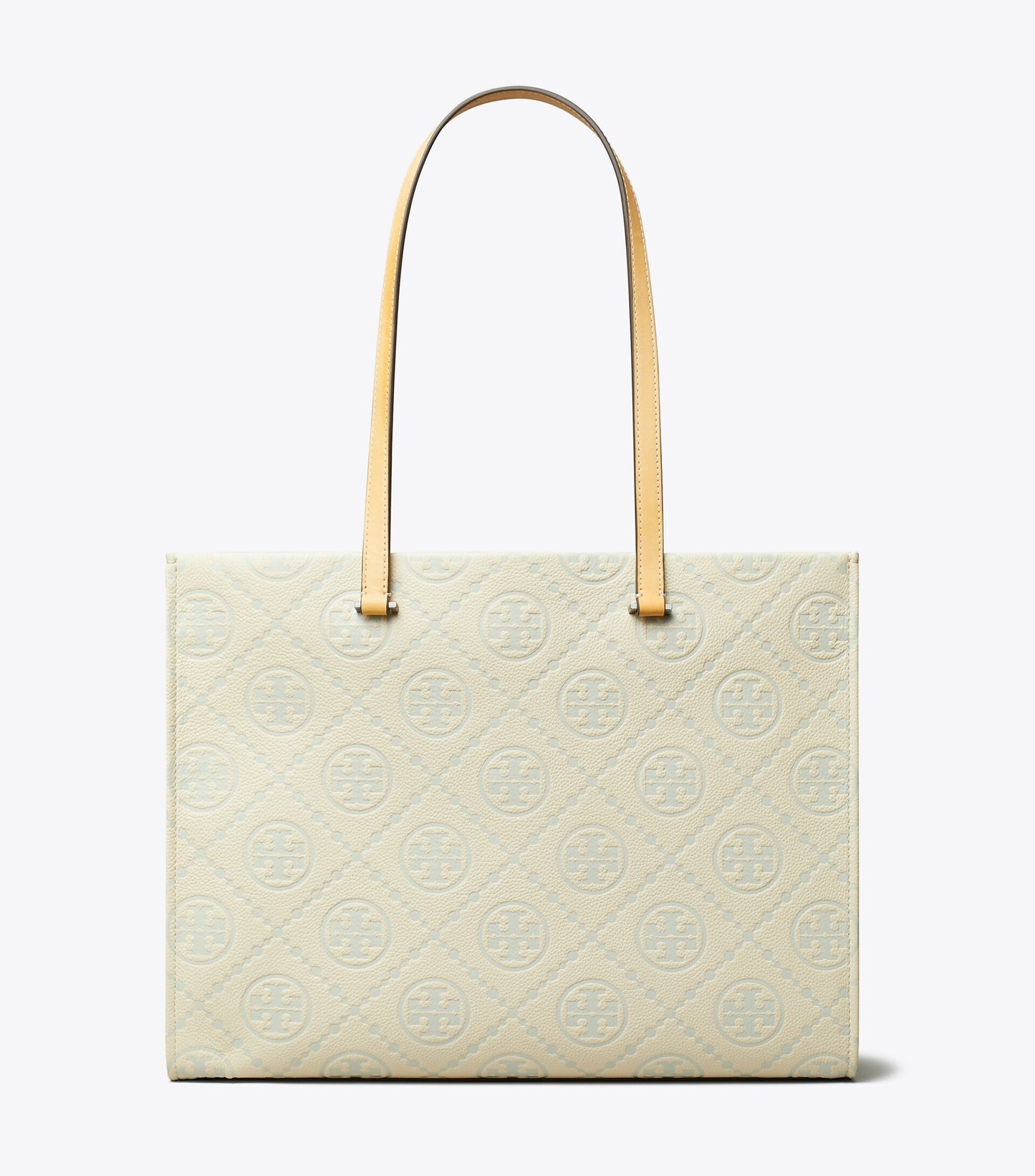 T Monogram Pebbled Tote