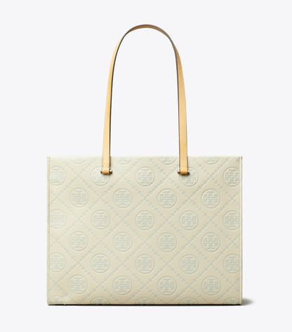 T Monogram Pebbled Tote