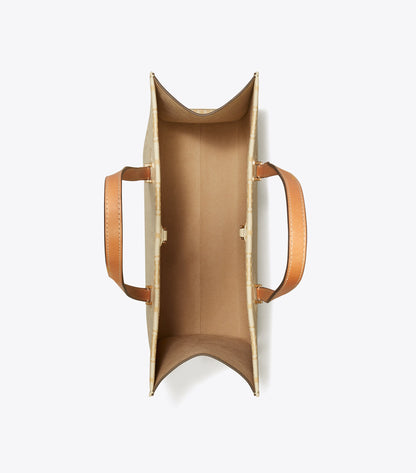 T Monogram Pebbled Tote