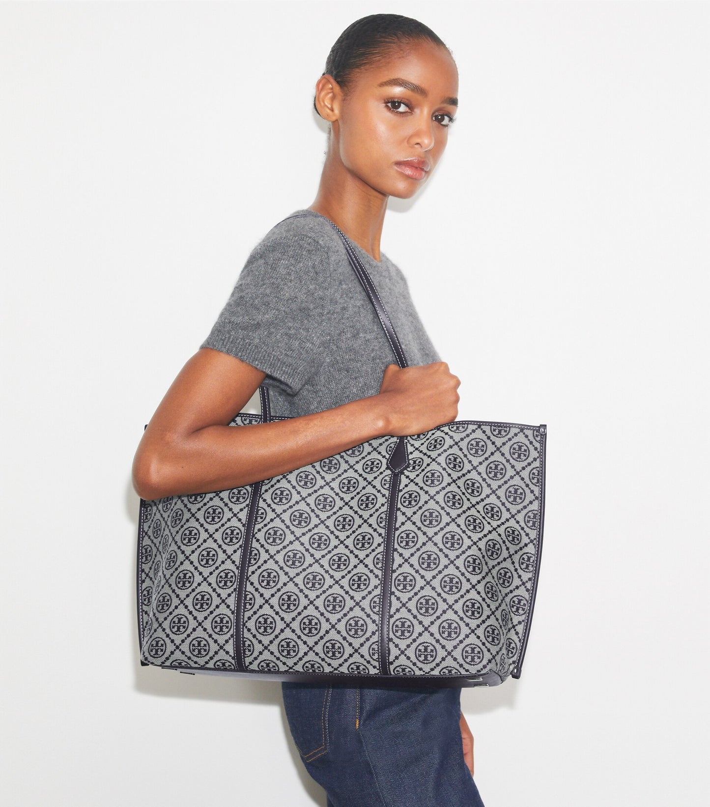 T Monogram Perry Tote