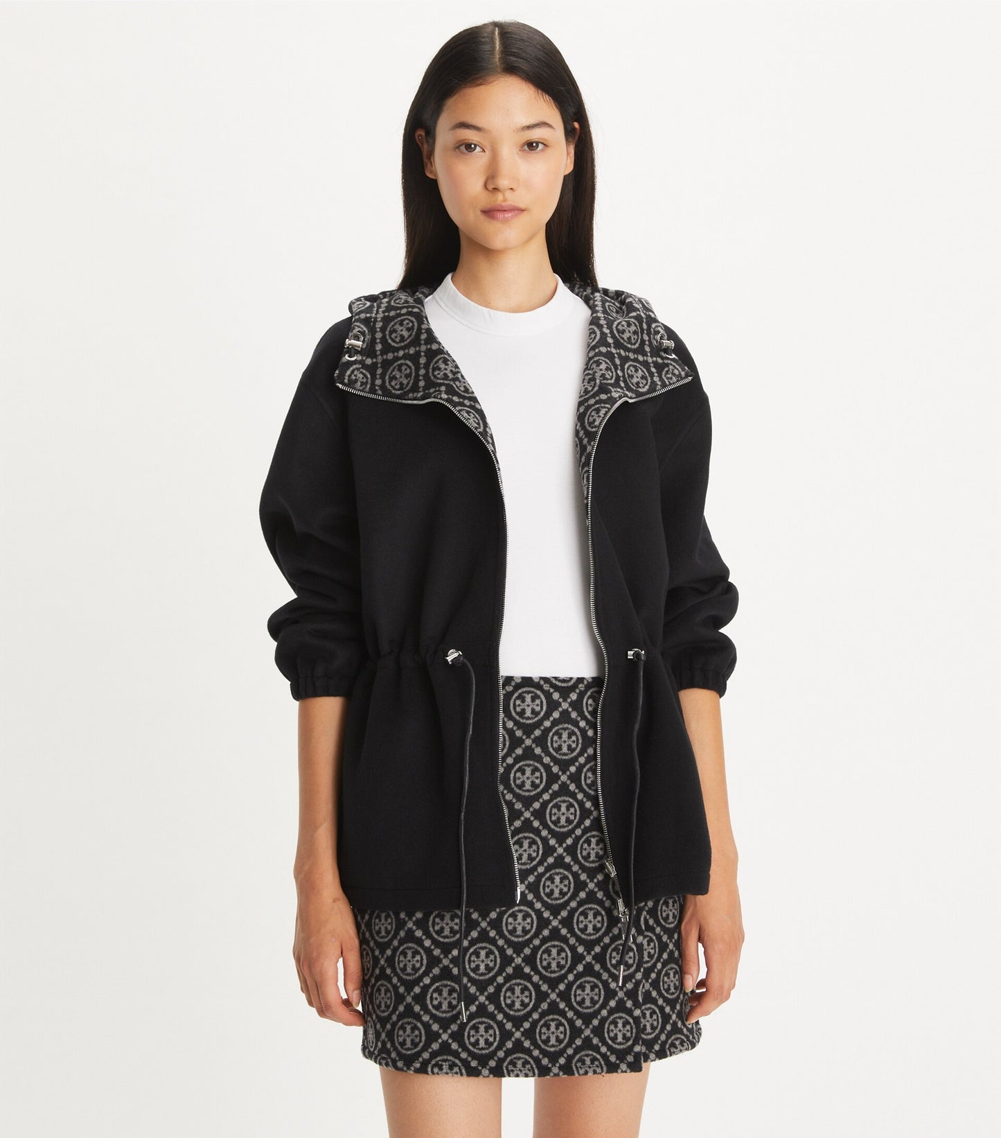 T Monogram Reversible Jacquard Anorak