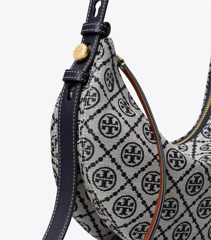 T Monogram Romy Half Moon Bag