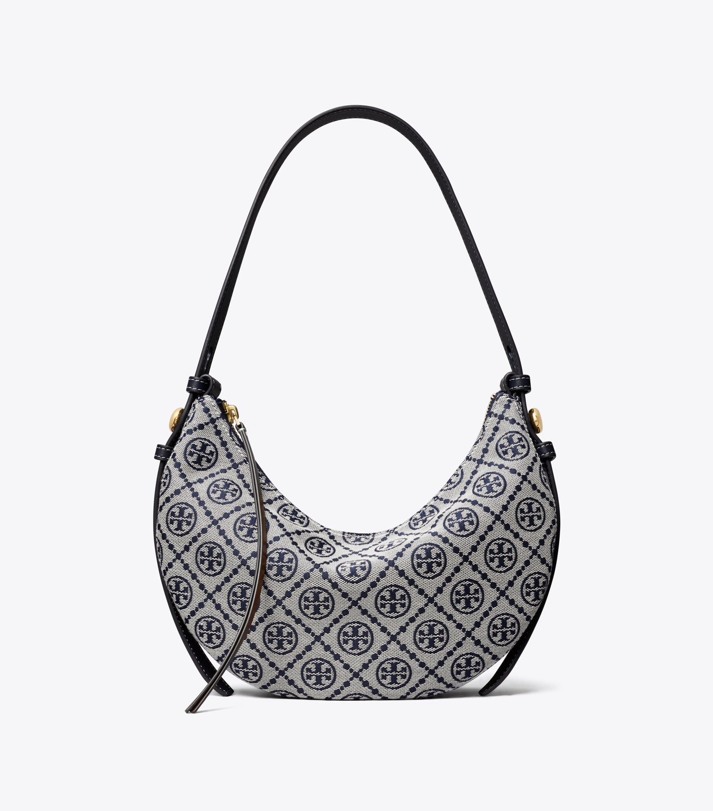 T Monogram Romy Half Moon Bag