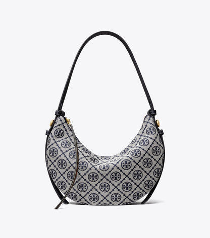 T Monogram Romy Half Moon Bag