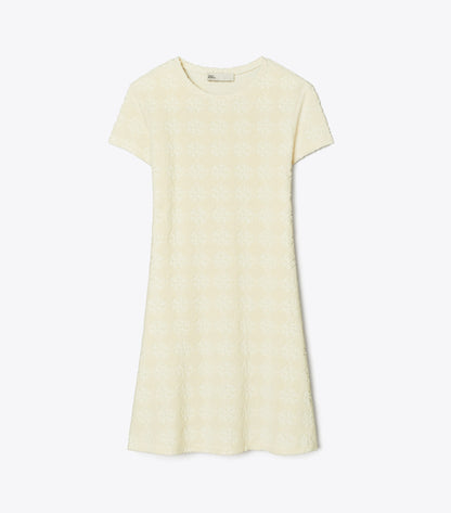Terry Jacquard Logo Shirtdress