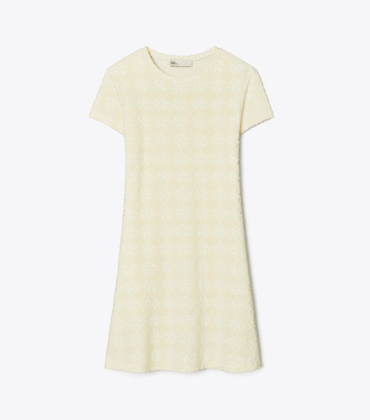 Terry Jacquard Logo Shirtdress