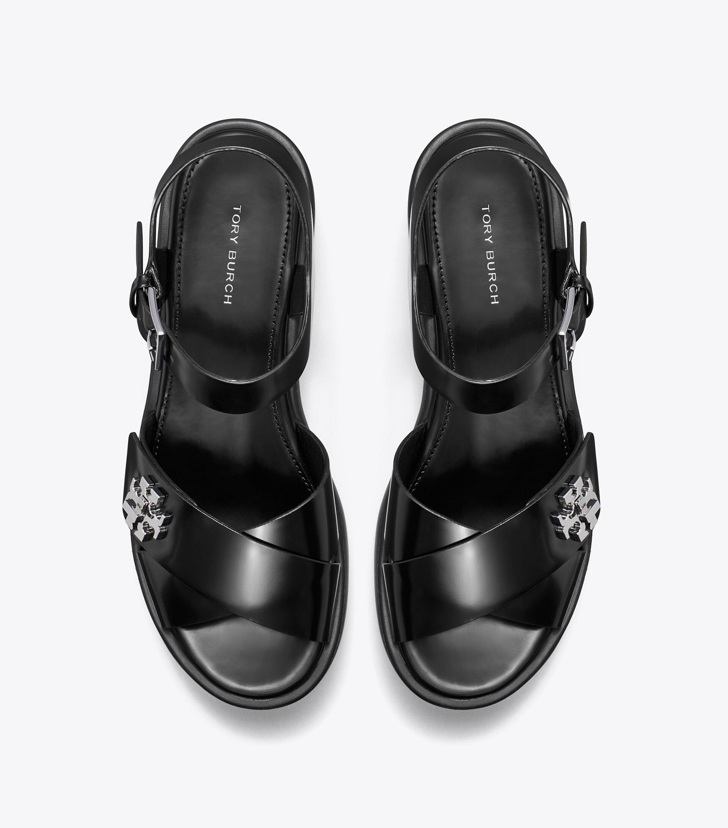 Turnlock Platform Lug Heeled Sandal