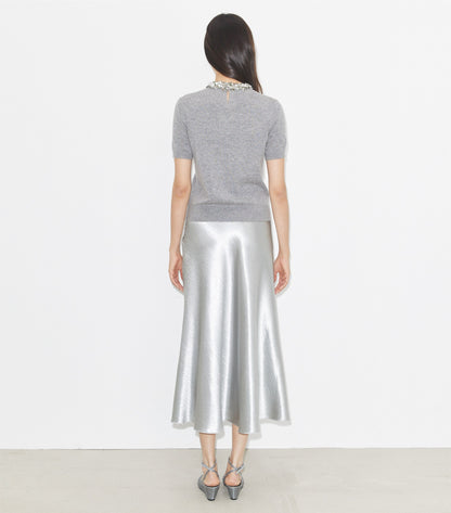 Wool And Sequin Short-Sleeved Sweater