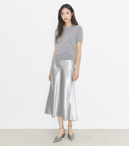 Wool And Sequin Short-Sleeved Sweater